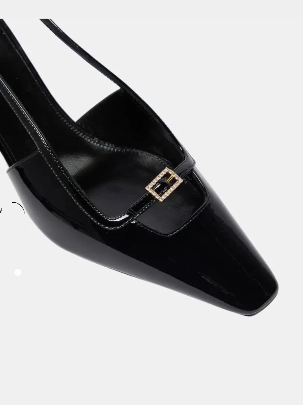 SAINT LAURENT
Blade 60 Patent Leather Slingback Pumps size 391/2 - Picture 10 of 12
